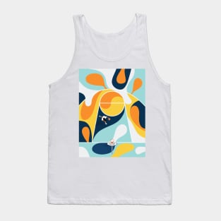 Shoot Hoops | Street Basketball Court From Above Tank Top